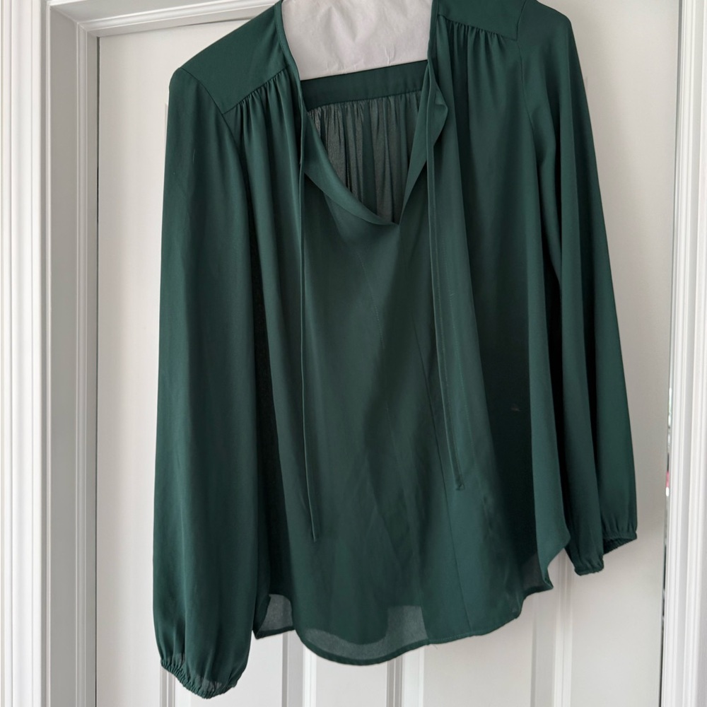 Karen Kane Forest Green Blouse
